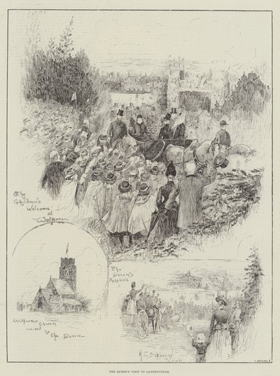 Wizyta królowej w Sandringham autorstwa Henry Charles Seppings Wright